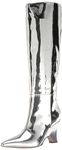 Sam Edelman Women's Vance Knee High Boot, Soft Silver, 4.5 UK