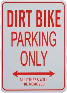 Dirt Bike Parking Only - Miniature Fun Parking Sign