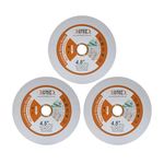 Glass Cutting Disc - BGTEC 4.5" 115mm Diamond Cutting Blade for Glass,Jade,Crystal,Wine Bottle,Ceramic Tile,Marble,Artificial Stone,3 Pack