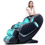 HealthRelife Full Body Massage Chair - Zero Gravity Smart Massage Chair - 3D Robotic Hands with SL Rail - Bluetooth Relaxation Chair - Black