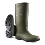 DUNLOP Unisex Wellingtons Boots Ladies Women Mens Wellies Fully Waterproof Snow Rain Muck Outdoor Mud Shoes Welly (3 UK, Green, numeric_3)