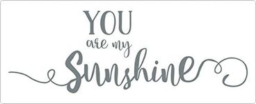 Wall Decor Plus More WDPM3759 You are My Sunshine Wall Decal Vinyl Stickers for Nursery Decor, 33 x 11, Storm Gray