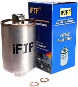 iFJF GF652 (FF5026) Professional Inline Fuel Filter Replacement for Chevy/GMC C1500 C2500 C3500 Silverado/Sierra 2500HD Suburban Express Avalanche Replaces 33481 G3727