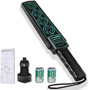 Security Wand Handheld Metal Detector Portable,Security Scanner Detects Weapons,Woodworking Knives,Screw (Green)