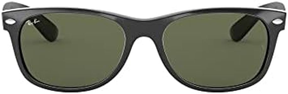 Ray-Ban - New Wayfarer - 55mm - Polished Black / Green - Unisex Sunglasses