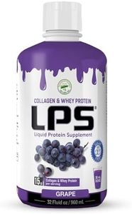 Nutritional Designs LPS Liquid Collagen & Whey Protein Supplement - Sugar-Free Non-GMO Drink - Promotes Healthy Skin & Hair for Men & Women (Grape)
