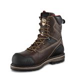 Irish Setter, Edgerton XD, Men’s, 8", Waterproof, Non-Metallic Safety Toe (CSA), Work Boot, Brown, Brown, 11