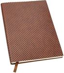 Global Printed Products Textured High End 5 by 8 in Journal Notebook, Brown