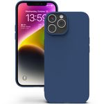 YATWIN Silicone Back Case for iPhone 13 Pro, Soft-Touch Phone Back Cover for Apple iPhone 13 Pro - Dark Blue