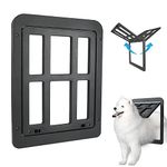 Namsan Magnetic Automatic Lock/Lockable Pet Screen Door Dog Gate Way Pet Door for Screens - Larger 12 X 16