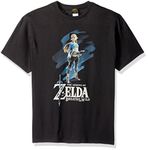 Nintendo Men's Breath of The Wild Zelda Paint T-Shirt, Black, S