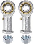 uxcell 2pcs PHSB6 Female Rod End Bearing 3/8 Inch Bore and 3/8-24 Right Hand Thread, Self-Lubricating Joint Rod Ends, Includes Jam Nut