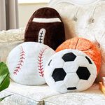 4 Pcs Sports Throw Pillows Fluffy S