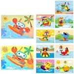 TINY TOYS CO DIY Art & Craft Kits for Boys/Girls 4-8years Old Mess Free No Glue,No Scissors Art Kits, Fun Activity Drawing for Child (3D EVA Sticker Art)