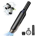 LAOPAO Handheld Vacuum Cleaner Cordless Car Powerful Portable High Power Mini Vacuum Hoover 9kPa Rechargeable Handheld Vacuum with 3 * 2k mAh Li-ion Battery for Home/Car/Dust Cleaning Pet Hair