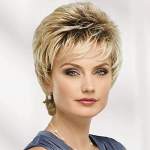 Paula Young Daisy WhisperLite Wig Updated Shag Wig with Flirty Fringe and Flattering Layers/Multi-Tonal Shades of Blonde, Silver, Brown and Red