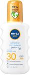 NIVEA SUN Sensitive Immediate Protect Spray SPF 30 (200ml), Sun Cream for Sensitive Skin, Sun Protection Factor 30, Water-Resistant Sunscreen Spray