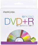 Memorex 10 Pack DVD+R