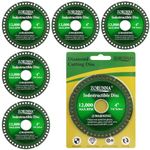 ZORUNNA 5-Pack Indestructible Disc for Grinder, Angle Grinder Cutting Disc, 4" X 1/16" X 7/8” Cut Everything in Seconds, for Smooth Cutting, Chamfering, Grinding Fit All Material.