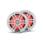 Rockford Fosgate M1-65 Color Optix 6.5” 2-Way Coaxial Multicolor LED Lighted Marine Speakers - White (Pair)