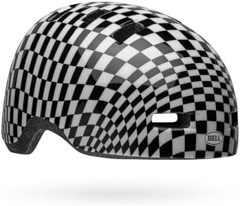 Bell Lil Ripper Checkers CE Cascos, Jóvenes, Unisex, Black/White, UT