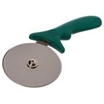 THW® Stainless Steel Pizza Cutter Big, Sandwich & Pastry Cake Cycle Cutter, Sharp, Wheel Type Cutter (Green)