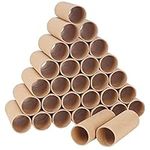 Handi Stitch Pack of 30 Brown Kraft Cardboard Tubes - Round Paper Craft Rolls - Toilet Roll Size Crafting Tubes - DIY Tube for Art & Crafts - 10.4 x 4 cm (4.09 x 1.57 in)