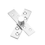 uxcell 4 Sets Stainless Steel 360 Degree Door Pivot Hinge 75 x 17mm