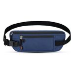 Homeaura Nylon Travel Money Belt Waist Pouch Bag with RFID Security | Secure Travel Wallet for Passport, Cards, and Cash