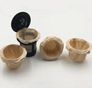 500pcs Disposable Paper Filters Cups Replacement Compatible with K-Cup Filters Coffee Capsule