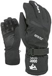 Level Waterproof Gore-Tex Men's Outdoor Skiing Gloves available in Black, Size - 9 - L
