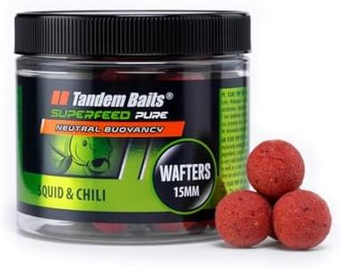 Tandem Baits SuperFeed Pure Wafters L'écrevisse Salée, D'appâts pour carpes, Pêche de la Carpe, Peche, Pop-Ups, Bouillette Carpe, Professionnel Accessoires de Pêche Carpe 15mm 70g