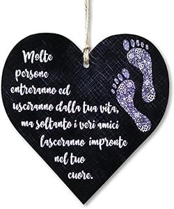 CARISPIBET Molte personne | insegne Decorative per la casa, Regalo per Il Migliore Amico, cartelli per Camera da Letto, Decorazioni per la casa, cartelli per Cucina 12 x 12 cm