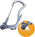 OUTDOOR ELEMENT Firebiner 6-in-1 Fire-Starting Carabiner EDC Emergency Multitool -Keychain,Utility Blade,Bottle Opener,& more