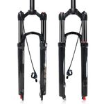 ZTZ Mountain Bike Fork,26 27.5 29 inch MTB Suspension Air Fork ，Rebound Adjust，Travel 120mm,QR 9mm，1-1/8 Straight Tube, Ultralight Mountain Bike Front Fork for XC/AM Bike(Remote Lockout/29inch)