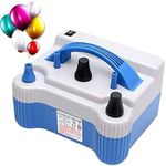 Velcon Electric Balloon Pump New Two Nozzles High Power Electric Balloon Inflator Air Pump for Party
