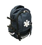 LINE2design First Responder Bag Trauma Empty Backpack, EMT Emergency Kits Storage First Responder Medical Bag - Deluxe First Aid Tactical Carry Trauma Backpack - Navy Blue