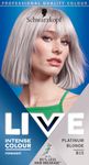 Schwarzkopf LIVE Intense Colour B15 Platinum Blonde, Permanent Hair Dye, Blonde Hair Colour for Lightening and Colouring in 1 Simple Step