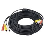 sourcing map RCA Male to Male Video Power Cable for CCTV Security Camera 50Ft Long