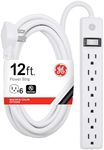 GE 6-Outlet Power Strip, 12 Ft Exte