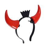 Light-Up Dracula Vampire Devil Horns Headband, Crowns Headband Hair Band Head-Dress for Kids Fancy Dress Costume Accessory-1PC