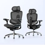 SIHOO Doro C300 V2 Ergonomic Office Chair, Mesh Desk Chair with 8D Armrests & Rotating Lumbar Support, Breathable Computer Chair with 3D Headrest, Seat Depth Adjustment & Tilt for Home Office