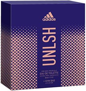Adidas Unlsh Natural Spray and Gym Bag Gift Set for Her, 50 ml