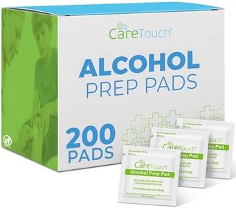 Alcohol Wipes | Individually Wrapped Alcohol Prep Pads with 70% Isopropyl Alcohol, Great for Medical & First Aid Kits | Sterile, Antiseptic 2-Ply Alcohol Swabs - 200 count