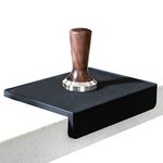 watchget Espresso Tamping Mat, High-Grip Black Silicone Corner Tamping and Packing Mat, Protect Your Barista Countertop