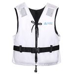 Leader Accessories Sport I Buoyancy Vest Aid, buoyancy aid, Foam buoyancy aid, CE EN ISO12402 Approval(White Size XL)