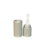 Eye Drop Vial Holder & Pocket Carry Case - Holds One (1) Single-Use Eye Drop Vial - Great for carring in Pocket, Purse/Clutch, School Bag - Znet3D (Silver)