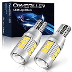 Combriller 912 921 LED Bulb, 921 Backup Reverse Light Bulbs White, 3600 Lumens Super Bright 906 912 T15 W16W 579 921 LED Bulbs for Backup Reverse Light Pickup Truck Cargo Light Bulbs Canbus Error Free