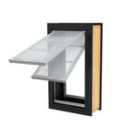 Endura Flap Pet Door for Walls | Double Flap | Extra Insulated & Cold Weather Dog Door | Aluminum Frame | Easy to Install | Small, Medium, Large, Extra Large | White, Tan, Black | Ships from Canada