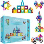 Limmys Magnetic Building Blocks – Unique Travel Series Construction Toys for Boys and Girls – STEM Educational Magnet Toy – Magnet Tiles